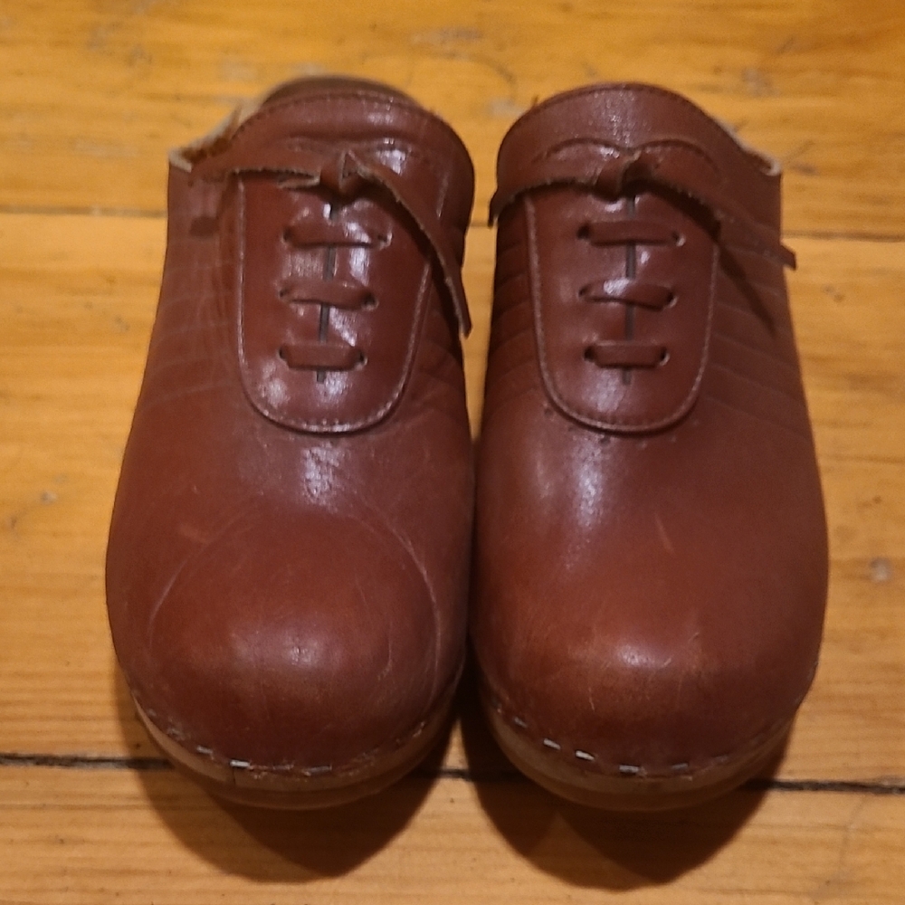 MIA Kids Brown Leather Slippers